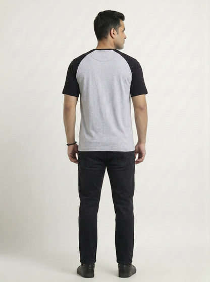 Men’s Raglan Half Sleeve 100% Cotton Soft & Comfortable Fit T-Shirt