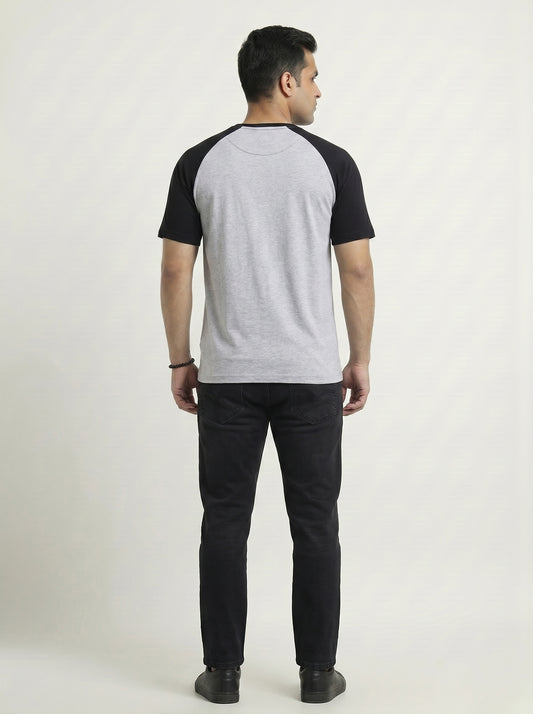 Men’s Raglan Half Sleeve 100% Cotton Soft & Comfortable Fit T-Shirt