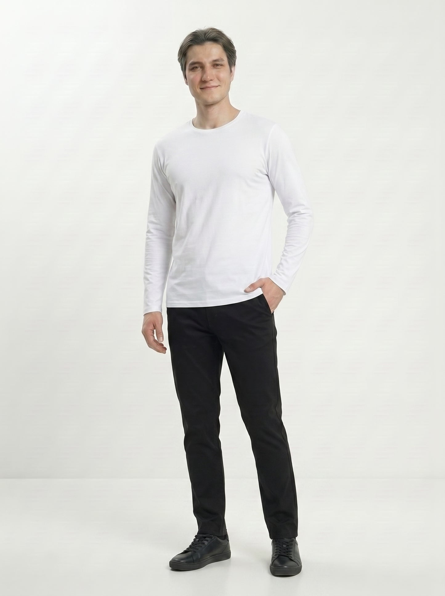Men’s Regular Fit Full Sleeve T-Shirt – 100% Cotton, Soft & Comfortable