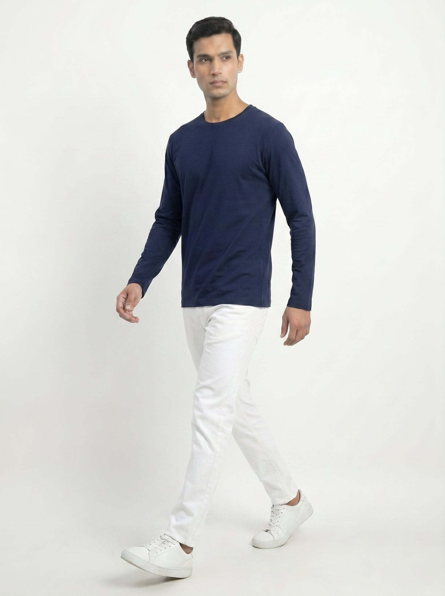 Men’s Regular Fit Full Sleeve T-Shirt – 100% Cotton, Soft & Comfortable