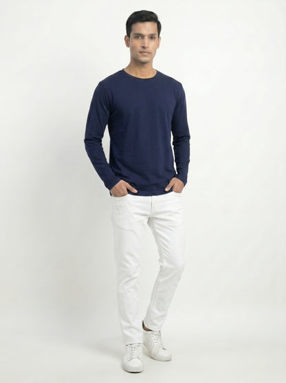 Men’s Regular Fit Full Sleeve T-Shirt – 100% Cotton, Soft & Comfortable