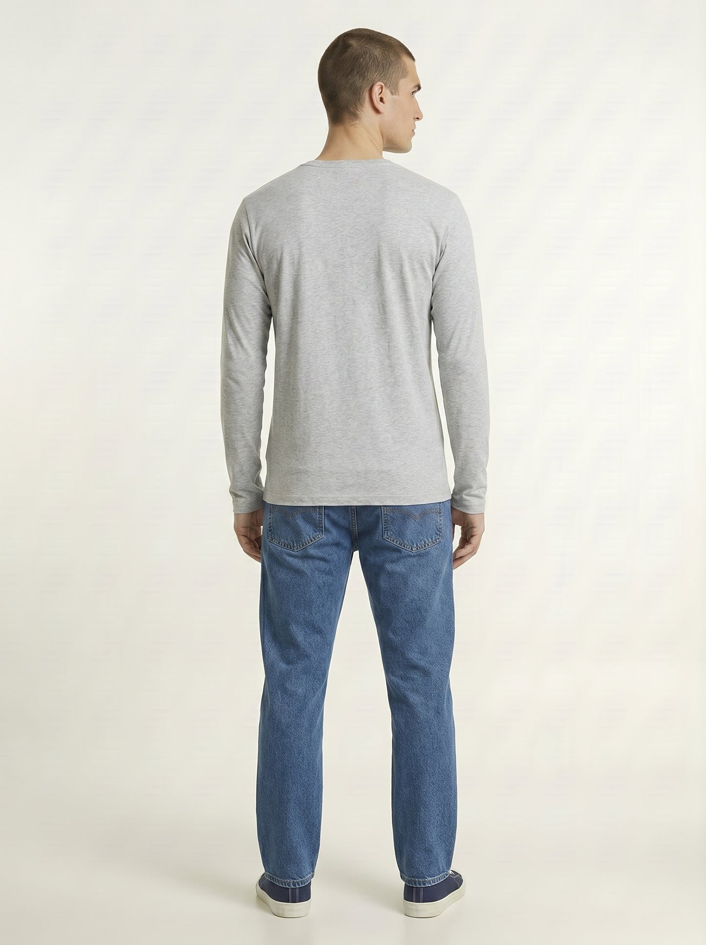 Men’s Regular Fit Full Sleeve T-Shirt – 100% Cotton, Soft & Comfortable