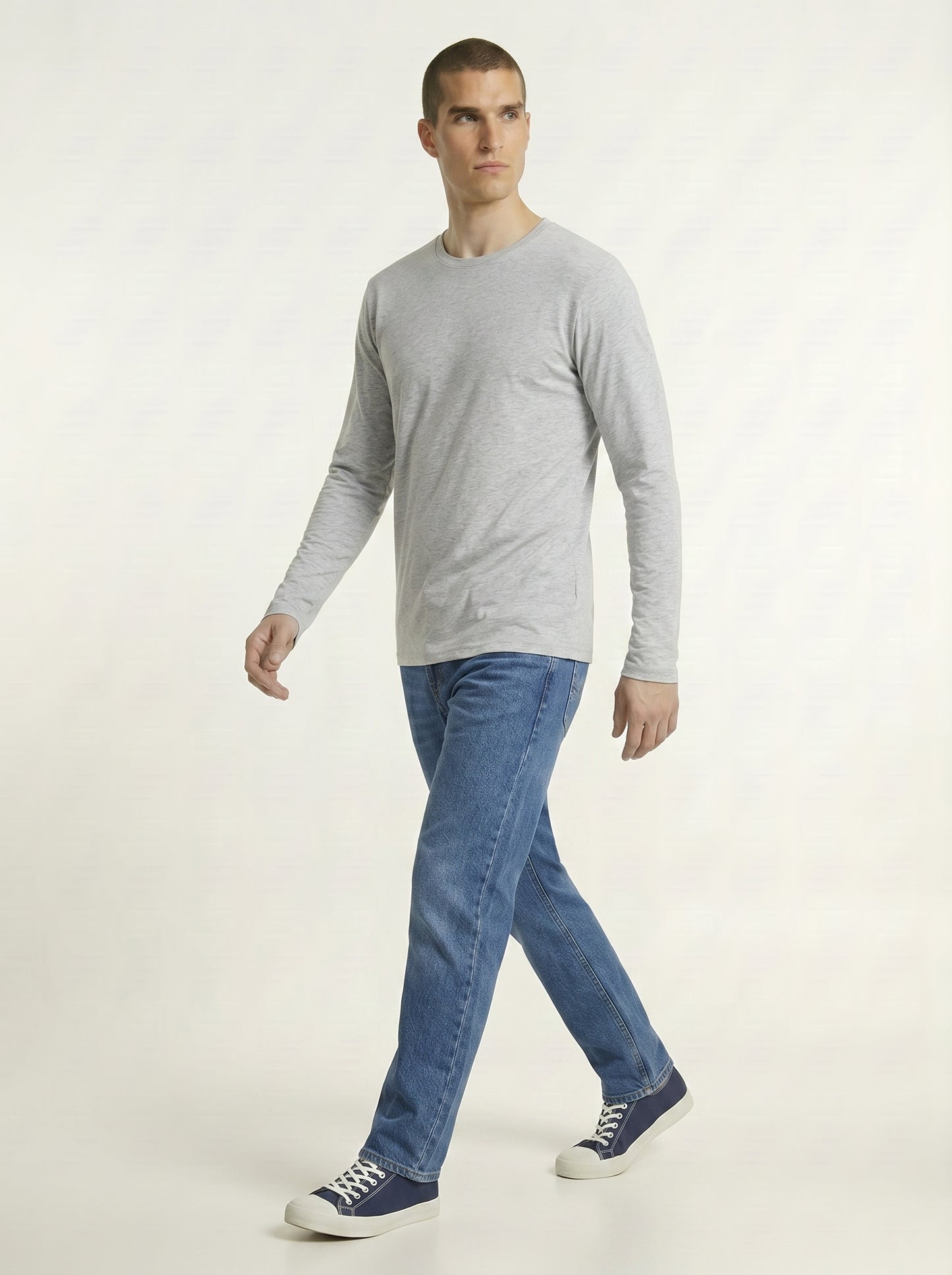 Men’s Regular Fit Full Sleeve T-Shirt – 100% Cotton, Soft & Comfortable