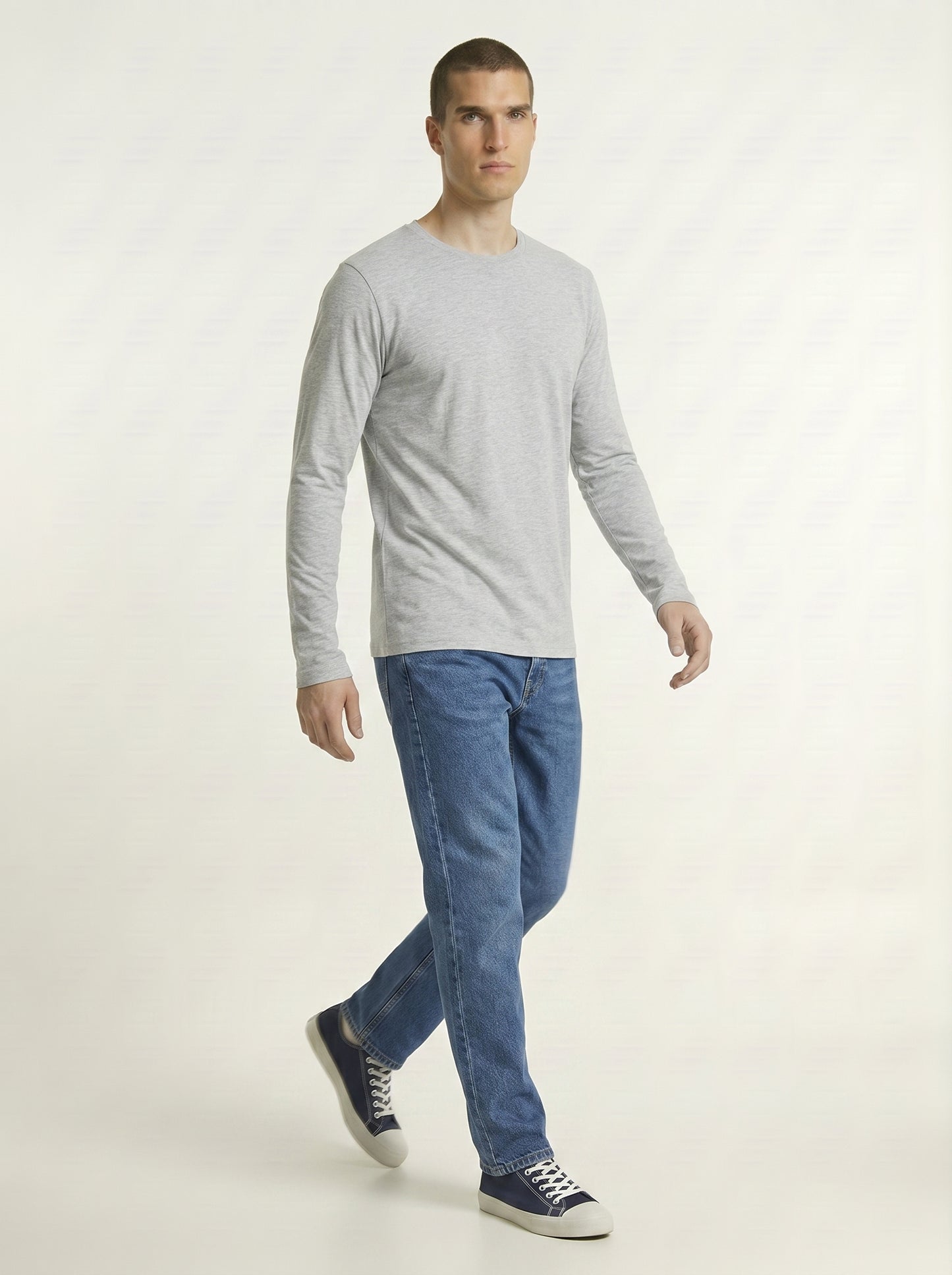 Men’s Regular Fit Full Sleeve T-Shirt – 100% Cotton, Soft & Comfortable