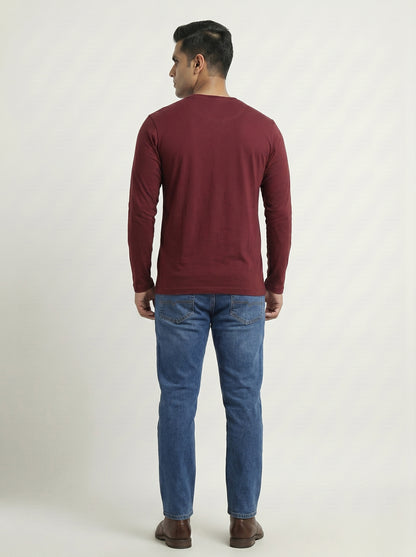 Men’s Regular Fit Full Sleeve T-Shirt – 100% Cotton, Soft & Comfortable