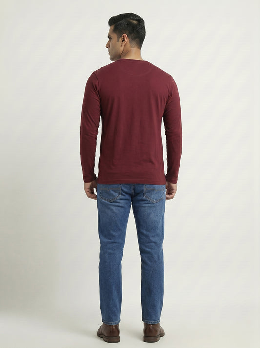 Men’s Regular Fit Full Sleeve T-Shirt – 100% Cotton, Soft & Comfortable