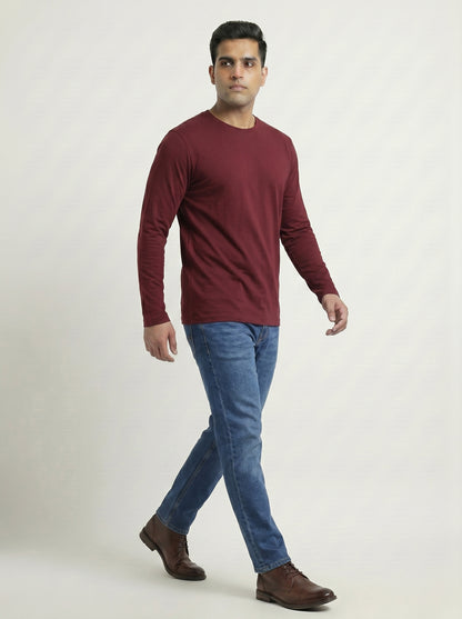 Men’s Regular Fit Full Sleeve T-Shirt – 100% Cotton, Soft & Comfortable