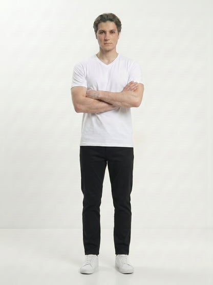 Men’s Regular Fit V-Neck Half Sleeve T-Shirt – 100% Cotton, Soft & Comfortable