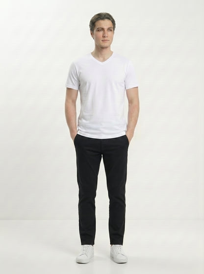 Men’s Regular Fit V-Neck Half Sleeve T-Shirt – 100% Cotton, Soft & Comfortable