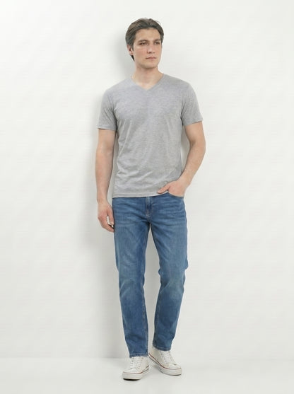 Men’s Regular Fit V-Neck Half Sleeve T-Shirt – 100% Cotton, Soft & Comfortable