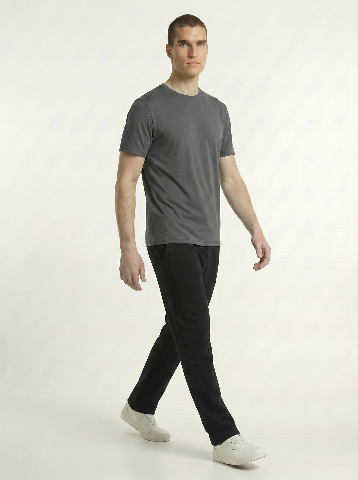 Breeze Men’s Regular Fit Short Sleeve T-Shirt – 100% Micro Polyester, Dot Knit
