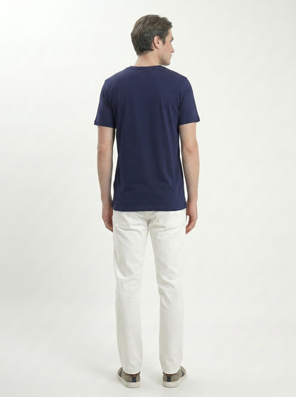 Men’s Regular Fit V-Neck Half Sleeve T-Shirt – 100% Cotton, Soft & Comfortable