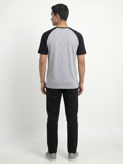 Men’s Raglan Half Sleeve 100% Cotton Soft & Comfortable Fit T-Shirt