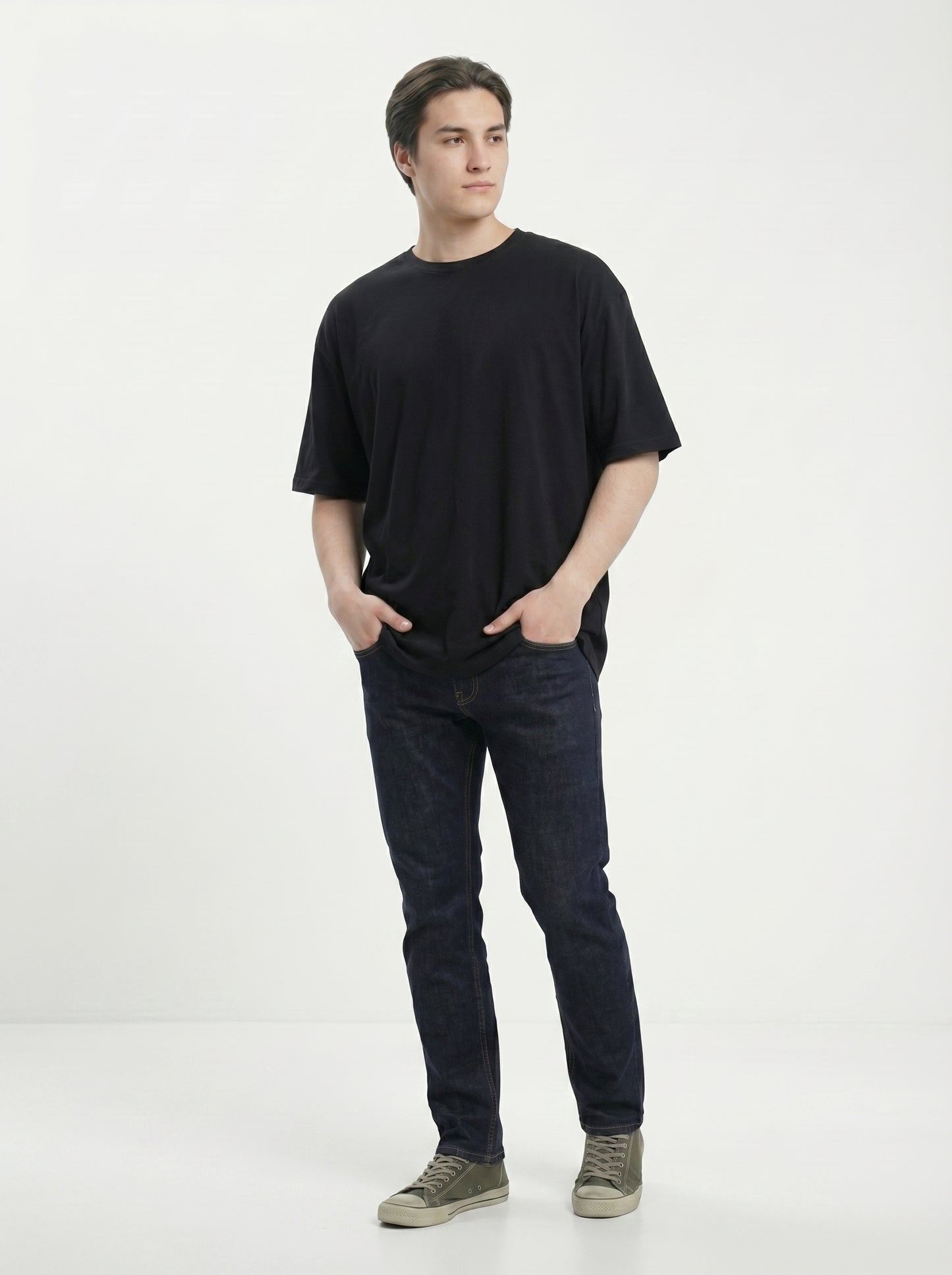 Premium 220 GSM Oversized Cotton T-Shirt – Unisex