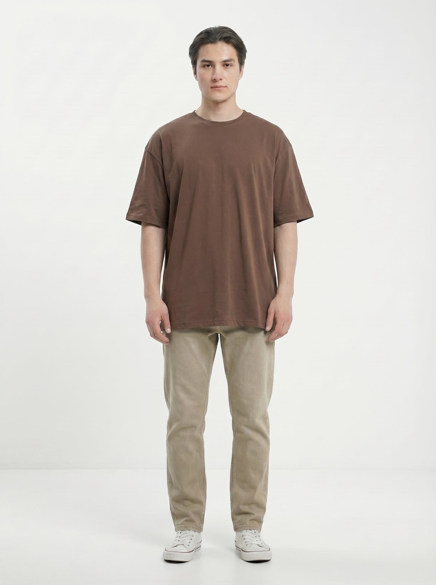 Premium 220 GSM Oversized Cotton T-Shirt – Unisex