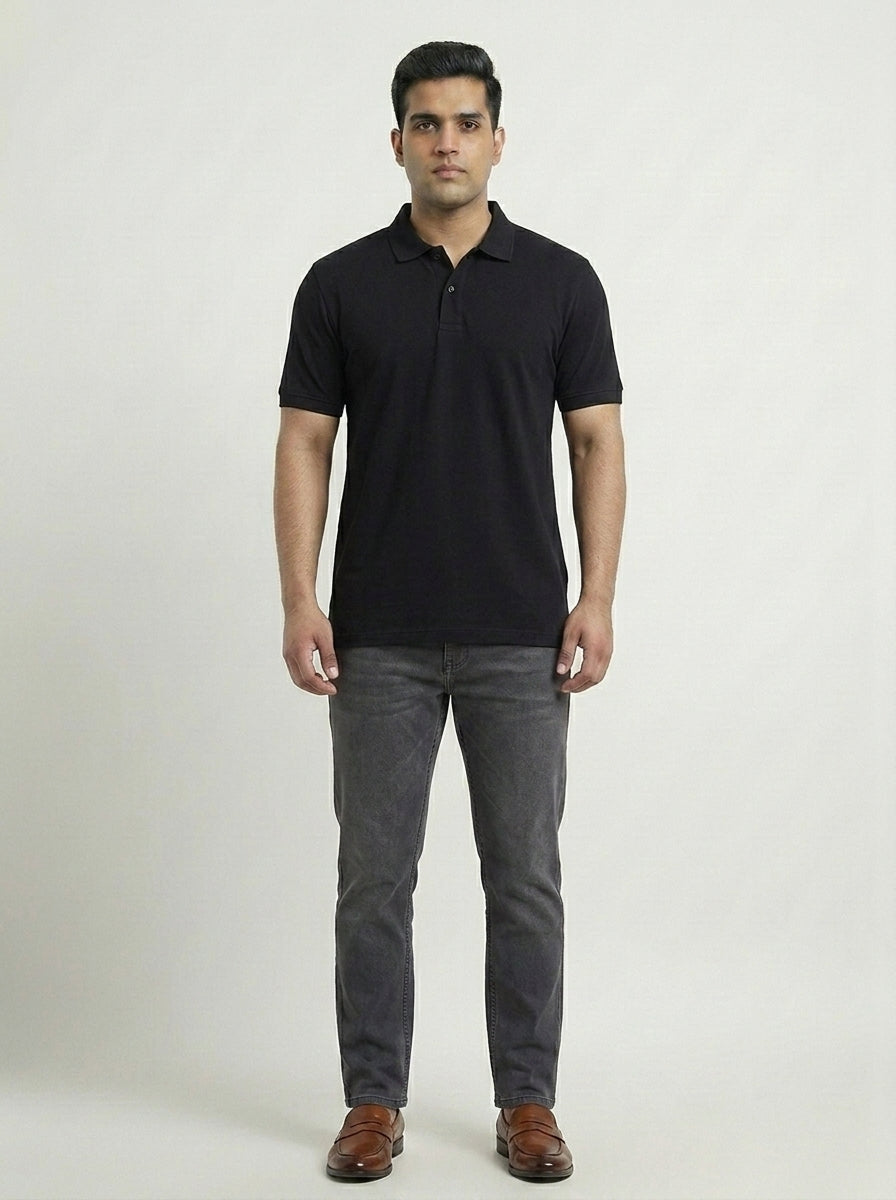 Suzoo Airtex Polo T-Shirt – Regular Fit | 240 GSM 100% Cotton (Unisex)