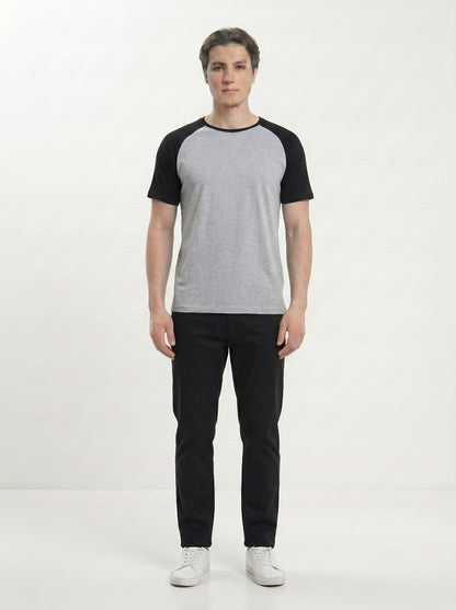 Men’s Raglan Half Sleeve 100% Cotton Soft & Comfortable Fit T-Shirt