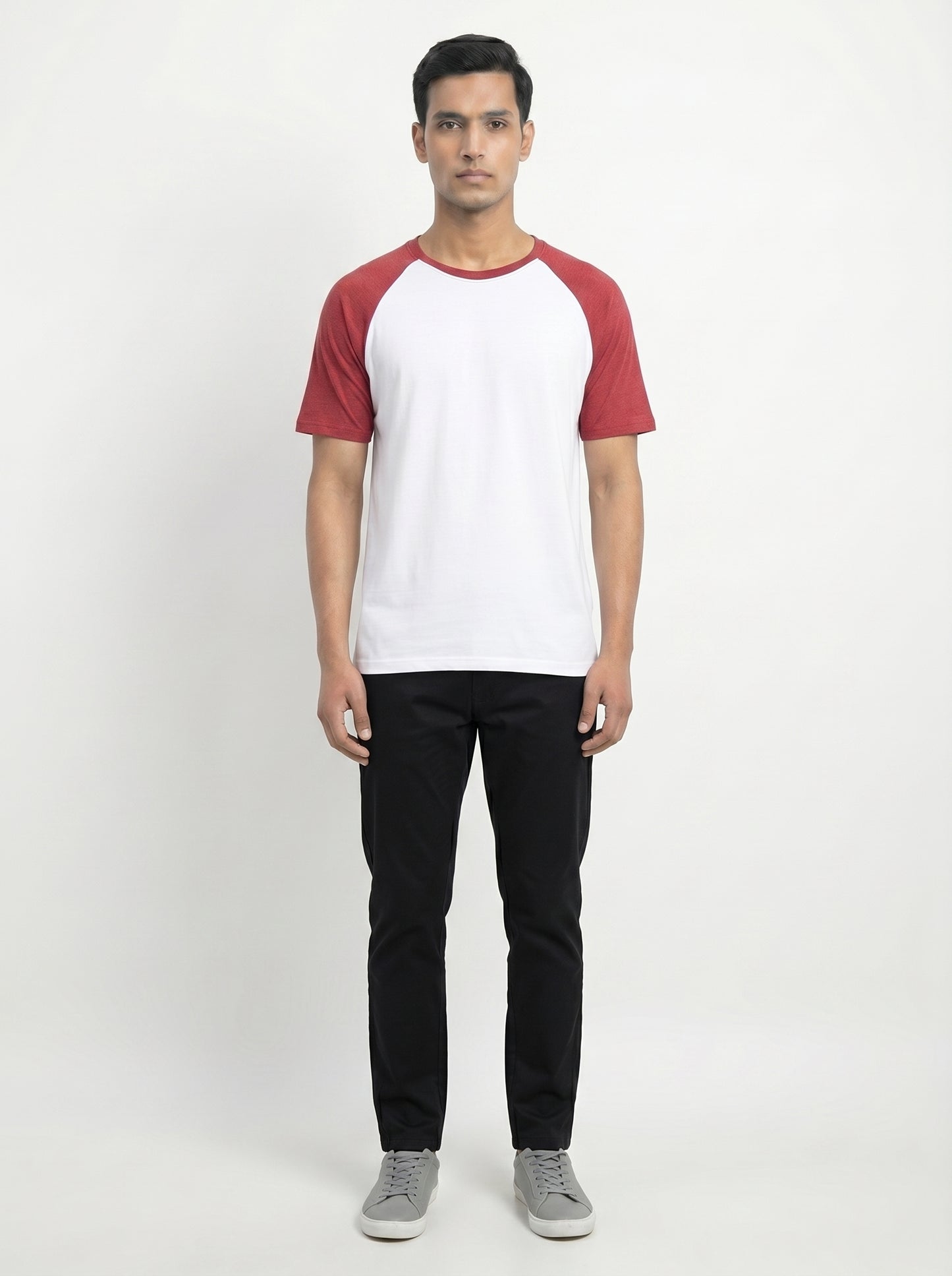 Men’s Raglan Half Sleeve 100% Cotton Soft & Comfortable Fit T-Shirt