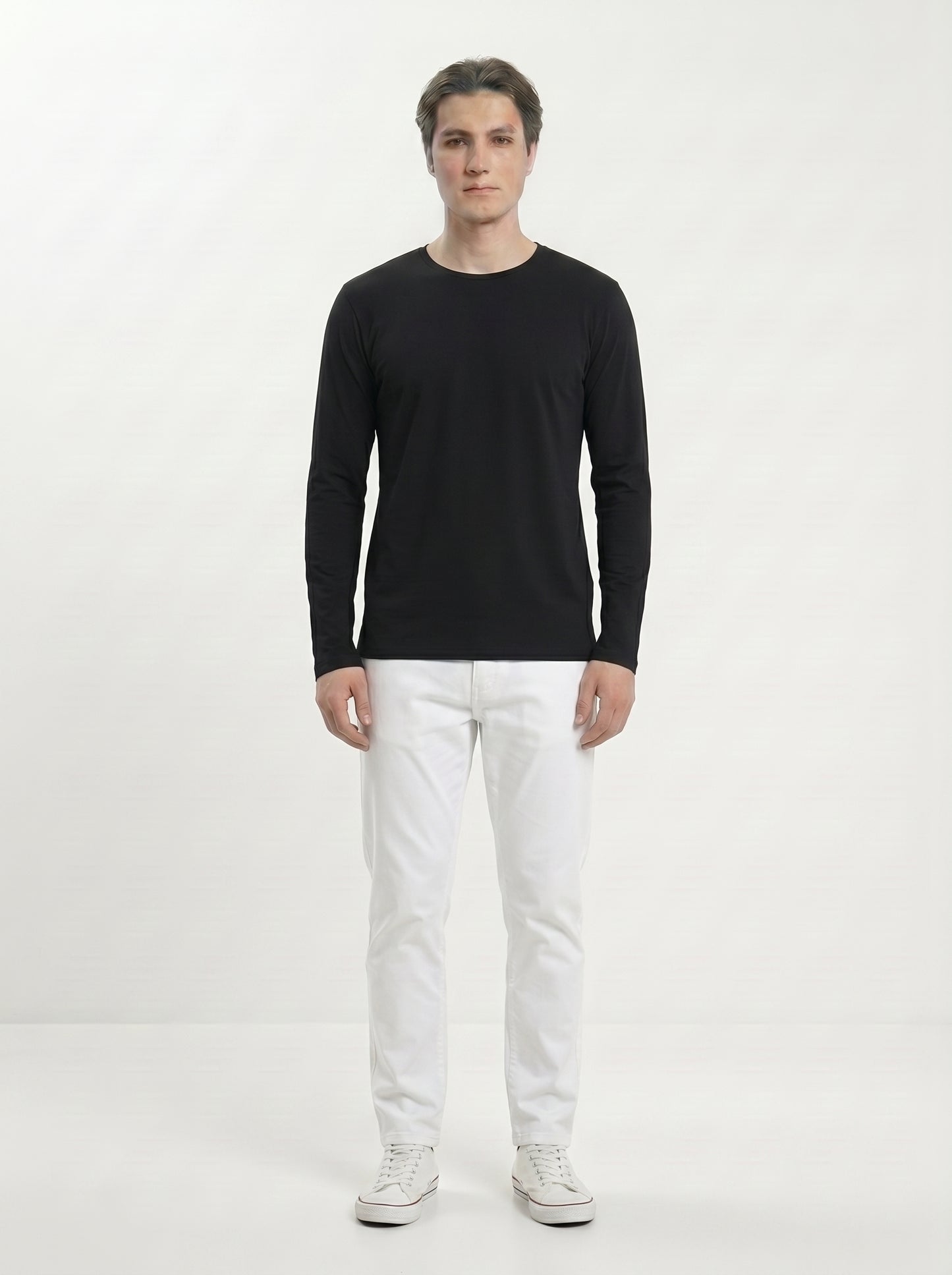 Men’s Regular Fit Full Sleeve T-Shirt – 100% Cotton, Soft & Comfortable