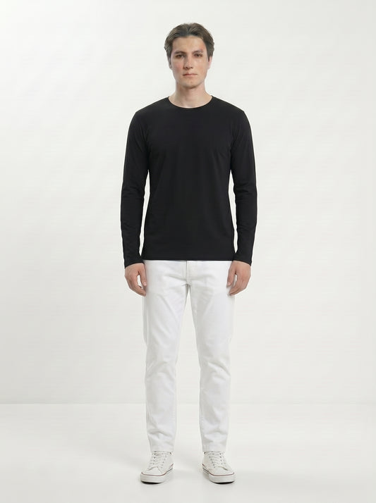 Men’s Regular Fit Full Sleeve T-Shirt – 100% Cotton, Soft & Comfortable