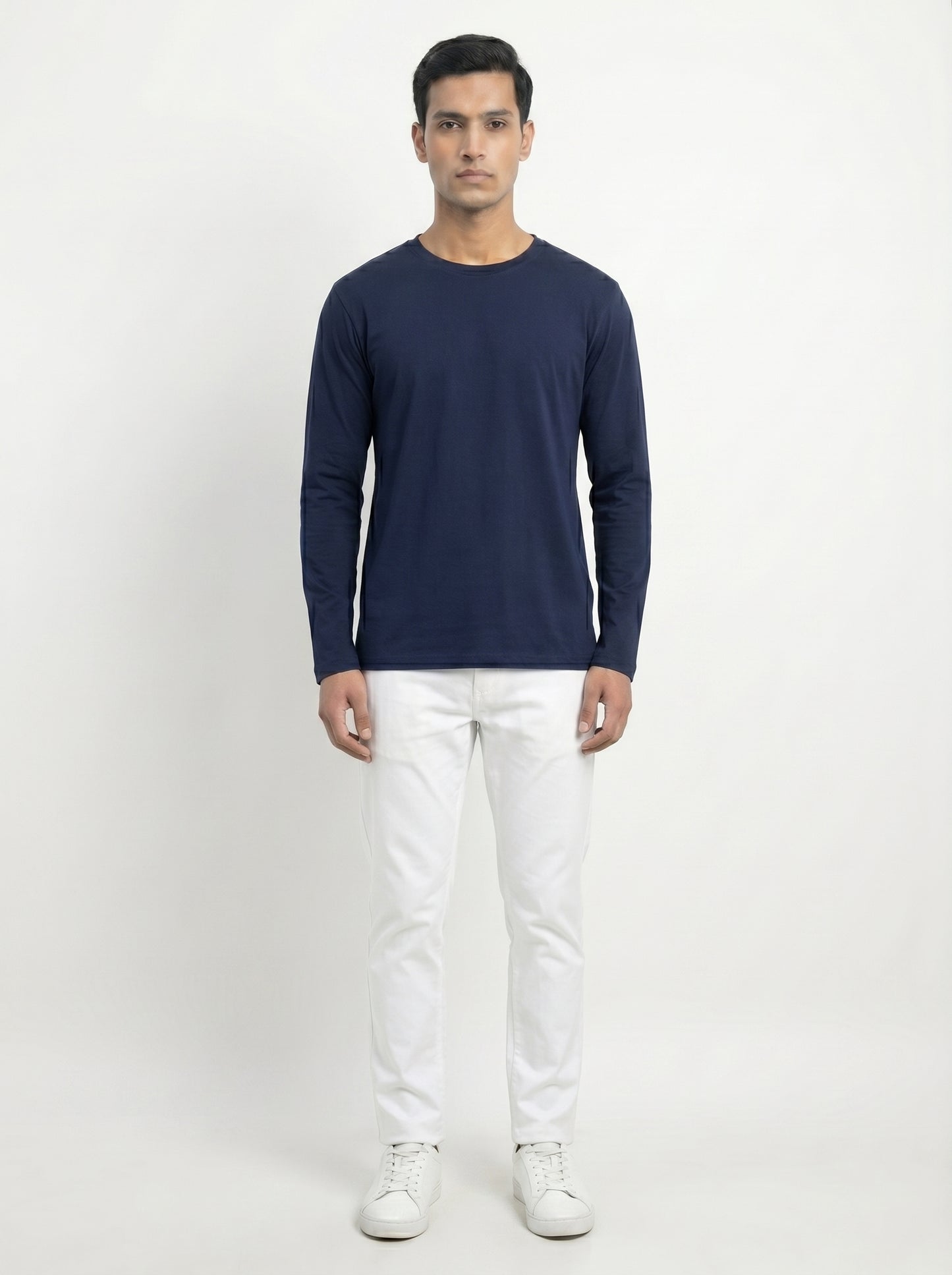 Men’s Regular Fit Full Sleeve T-Shirt – 100% Cotton, Soft & Comfortable