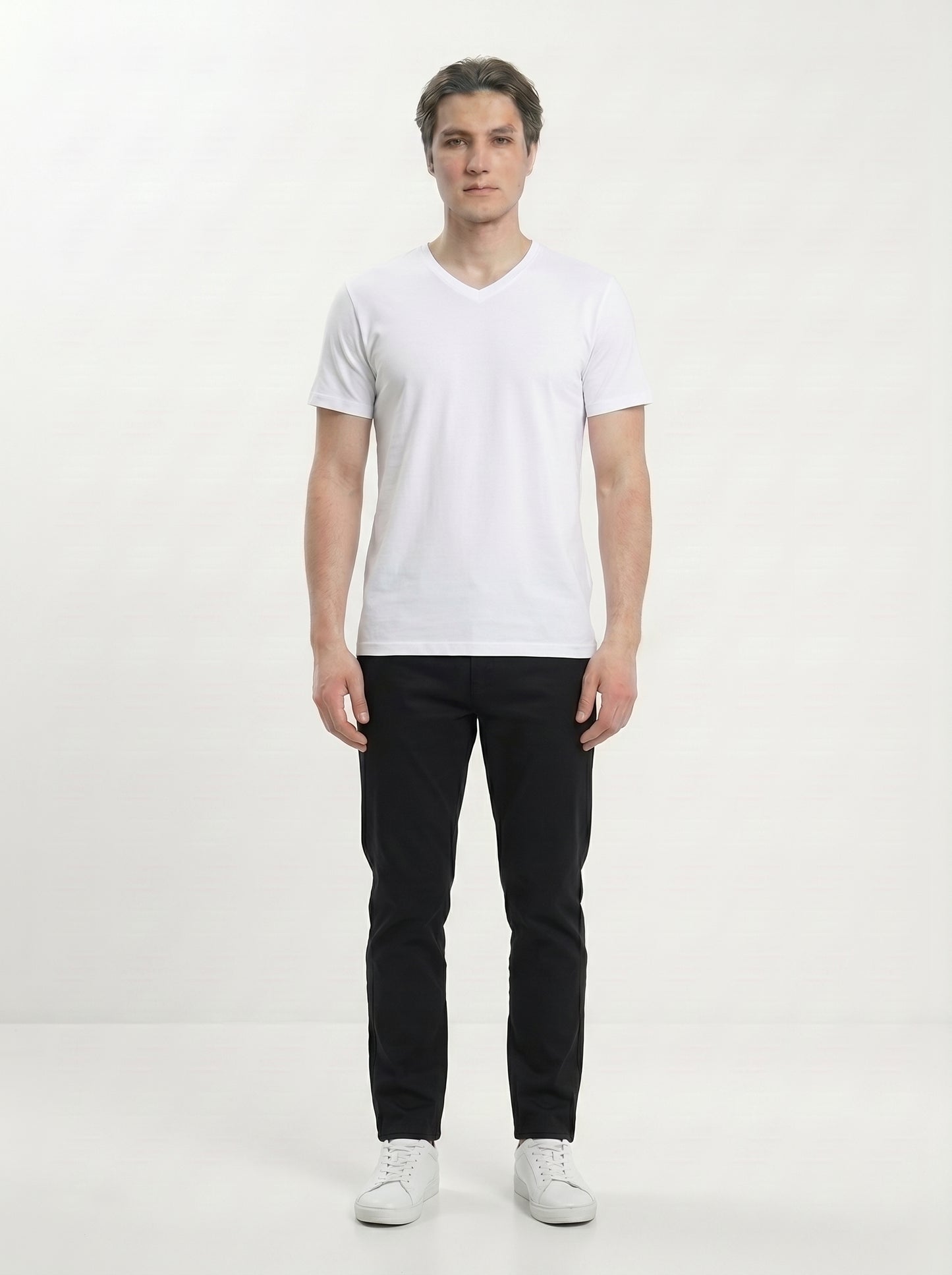 Men’s Regular Fit V-Neck Half Sleeve T-Shirt – 100% Cotton, Soft & Comfortable