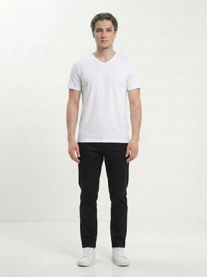 Men’s Regular Fit V-Neck Half Sleeve T-Shirt – 100% Cotton, Soft & Comfortable