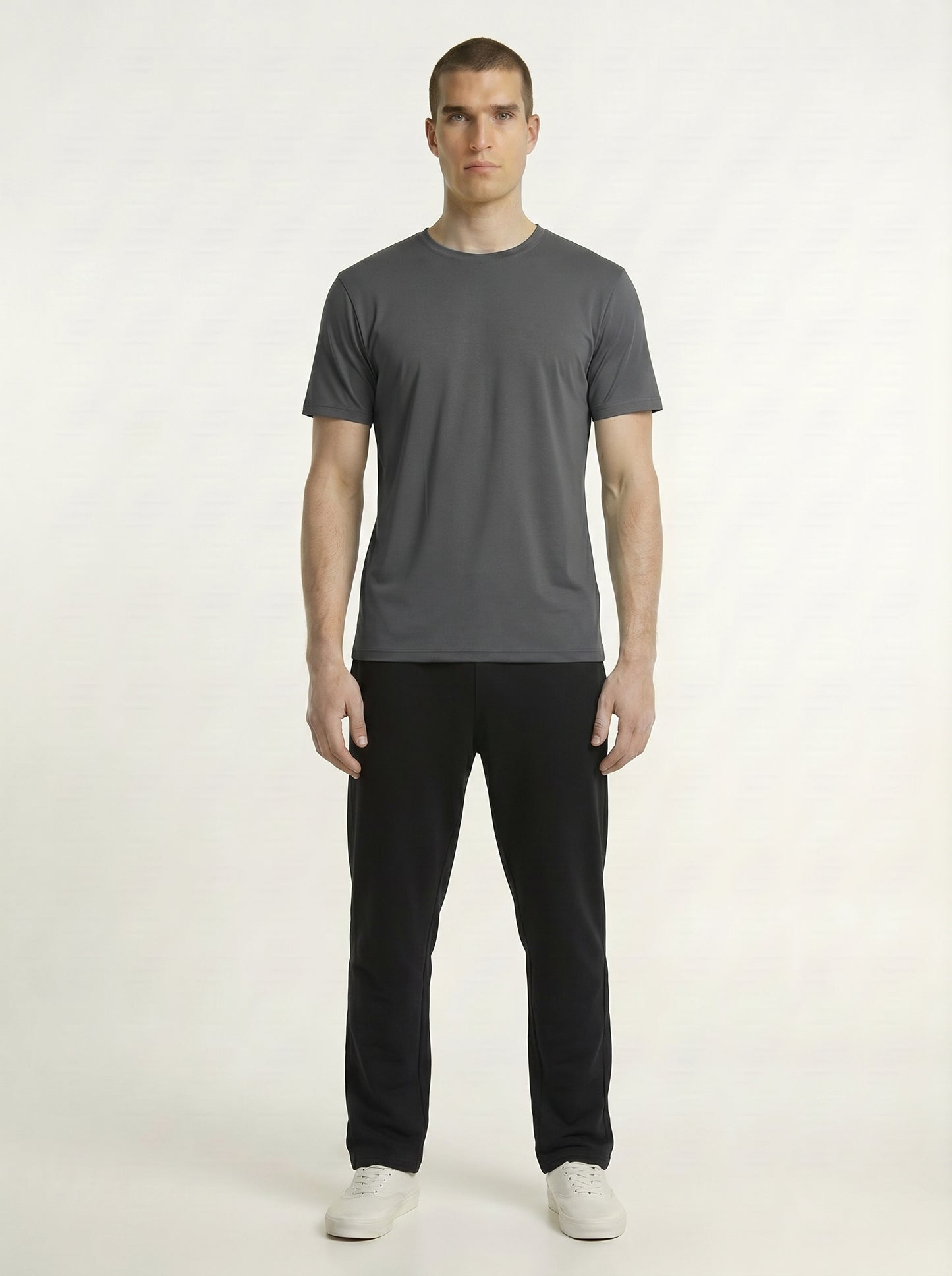 Breeze Men’s Regular Fit Short Sleeve T-Shirt – 100% Micro Polyester, Dot Knit