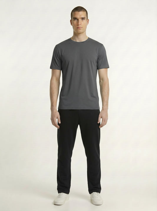 Breeze Men’s Regular Fit Short Sleeve T-Shirt – 100% Micro Polyester, Dot Knit