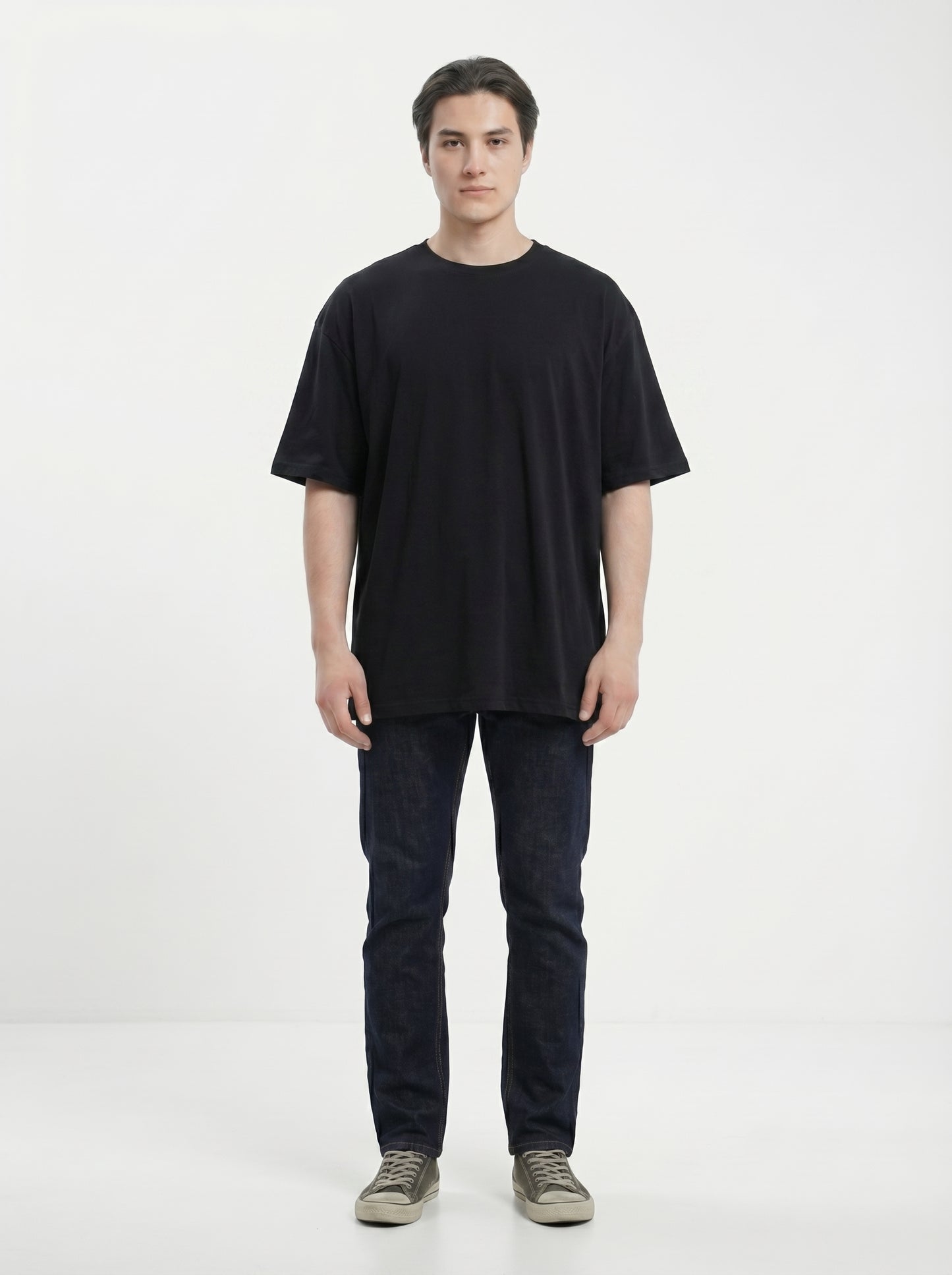 Premium 220 GSM Oversized Cotton T-Shirt – Unisex