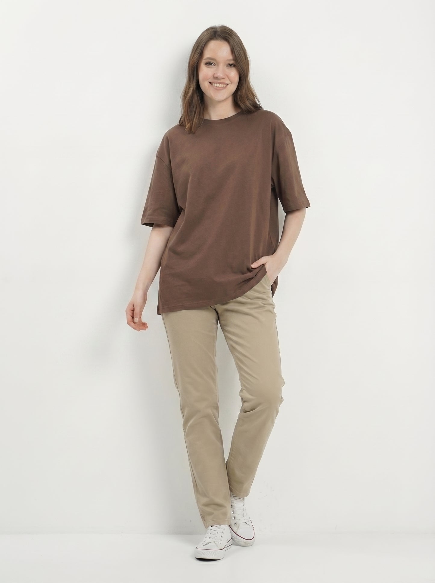 Premium 220 GSM Oversized Cotton T-Shirt – Unisex