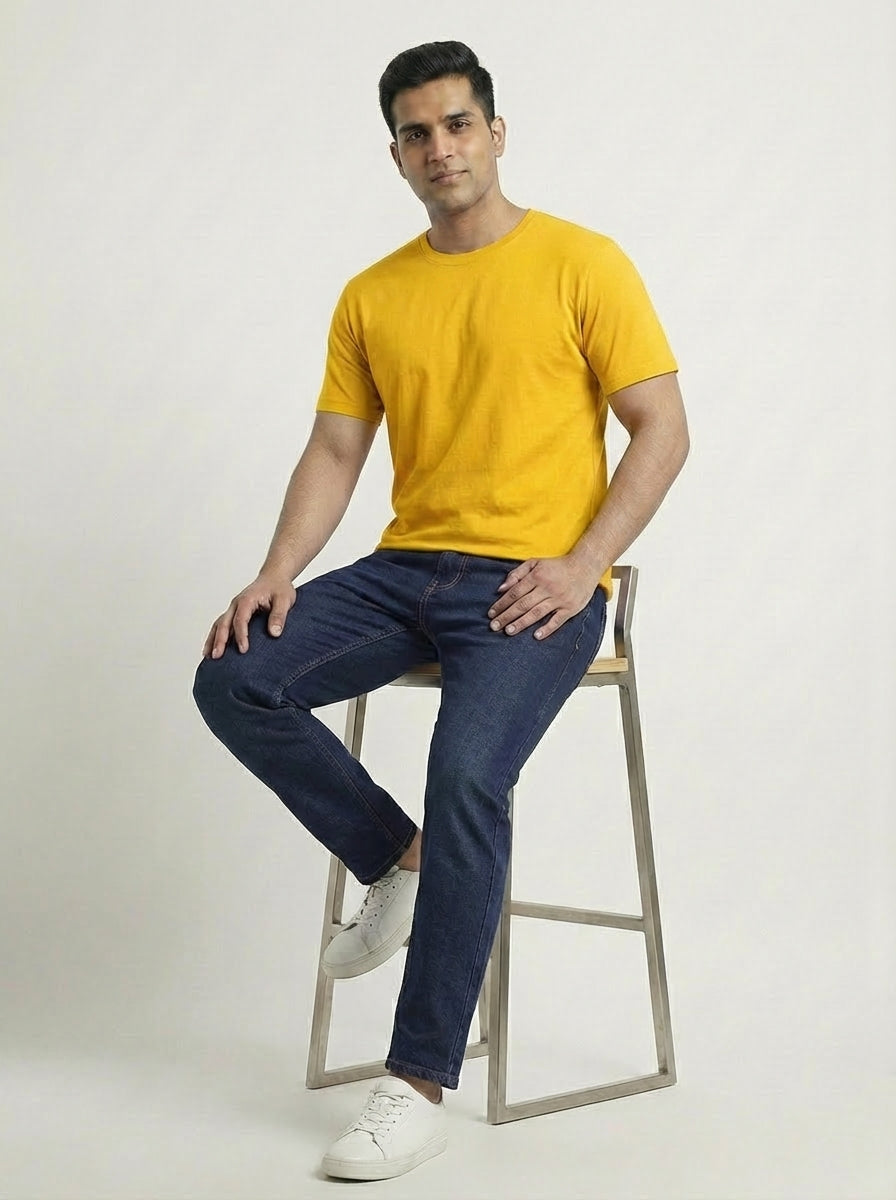 Premium 220 GSM Cotton T-Shirt – Regular Fit (Unisex)
