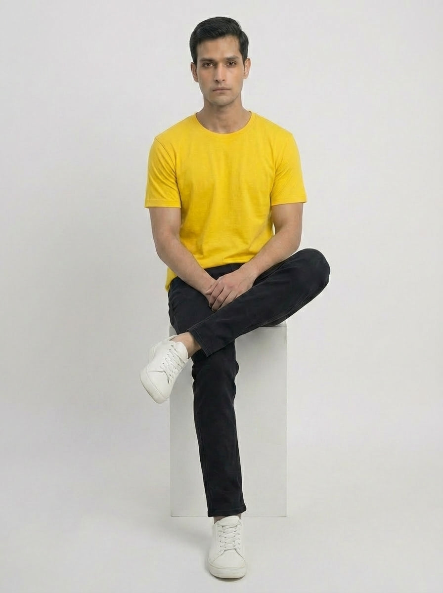 Essential 180 GSM Cotton T-Shirt – Regular Fit (Unisex)