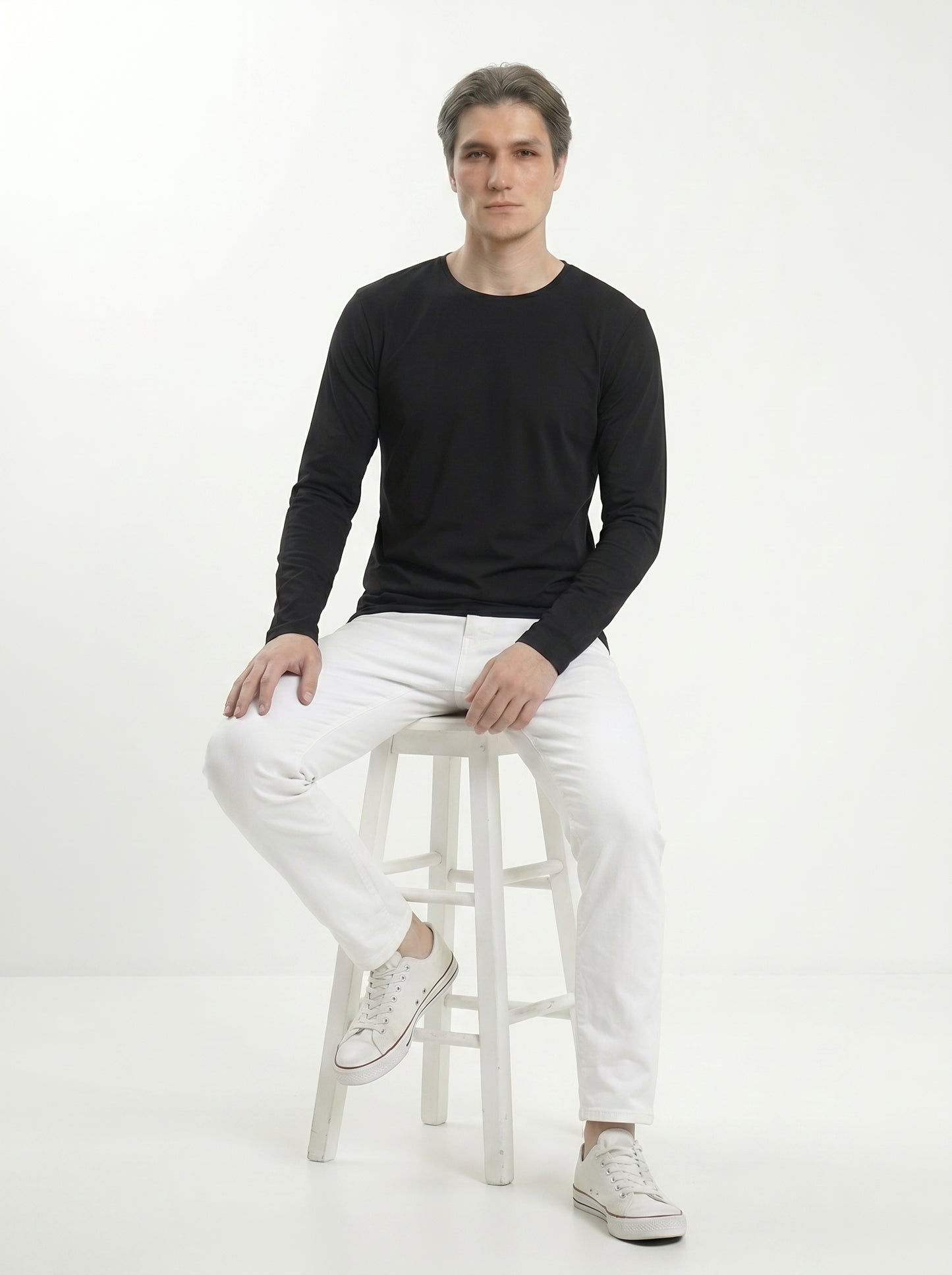 Men’s Regular Fit Full Sleeve T-Shirt – 100% Cotton, Soft & Comfortable