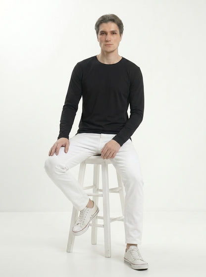Men’s Regular Fit Full Sleeve T-Shirt – 100% Cotton, Soft & Comfortable