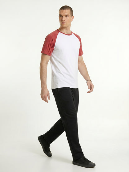 Men’s Raglan Half Sleeve 100% Cotton Soft & Comfortable Fit T-Shirt